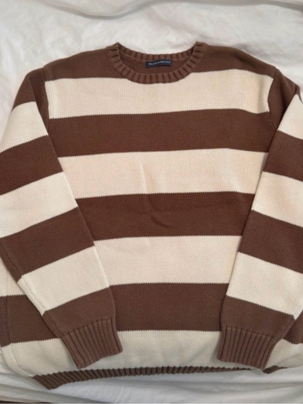 Brandy Melville Brown and cream Sweater